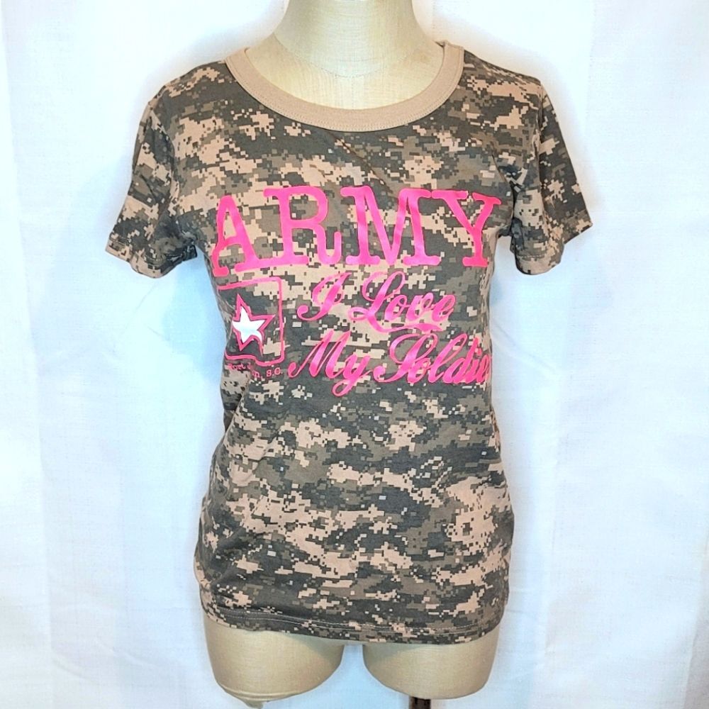 Rothco Army I Love My Soldier Camo Tee Size Small